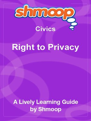 cover image of Right to Privacy